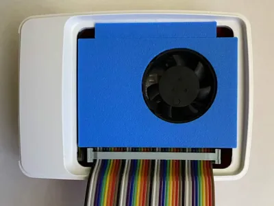 Raspberry Pi 5 Case Fan Mount - GPIO Compatible