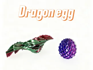 mini dragon fidget egg