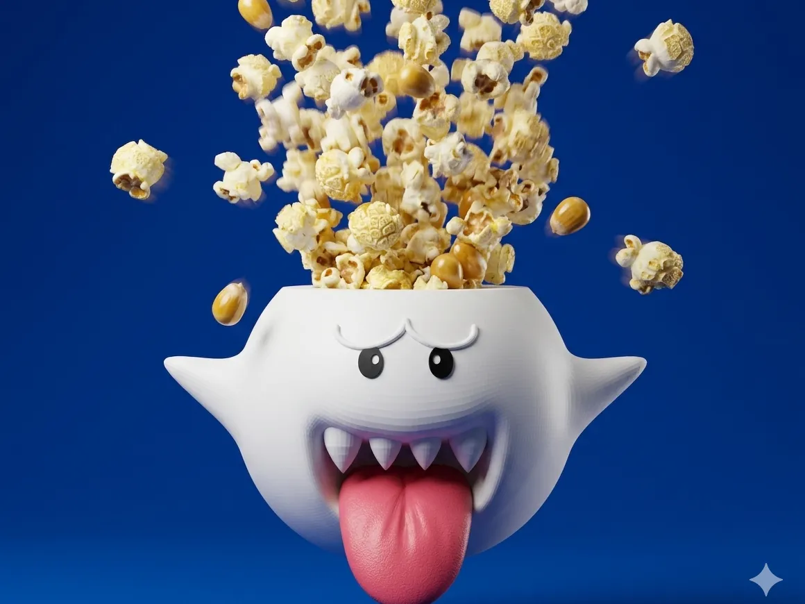 Super Boo Exploding Popcorn Snack Movie Bucket