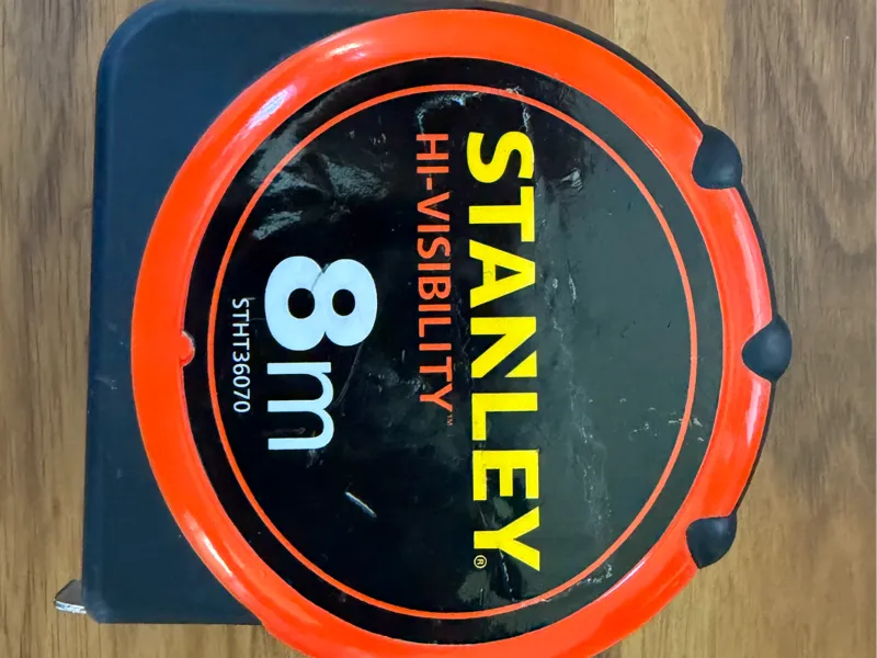 Stanley 8m Hi Vis Tape Measure Gridfinity