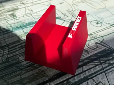 Fortinet 60E vertical stand with Logo