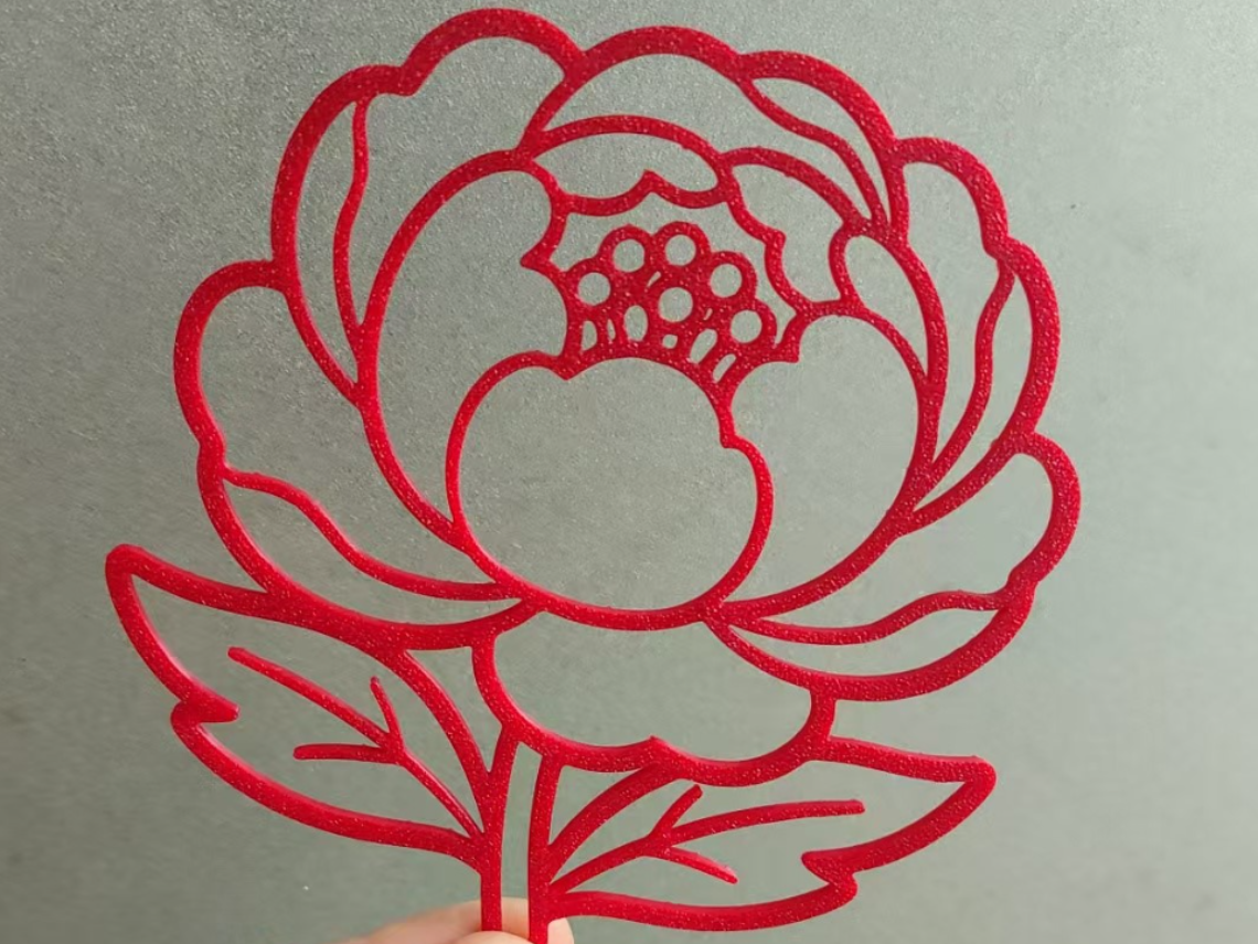 牡丹花线画