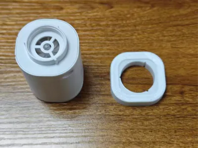 Vacuum Pump Adapter (28mm Round Port to 30mm Square Port) TPU material