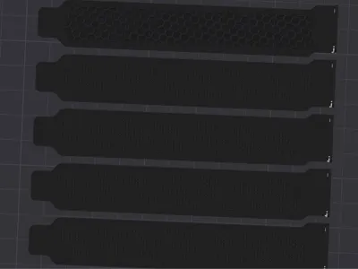 PCI Slot Cover with customizable grid