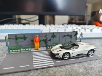 1/64汽车街道场景