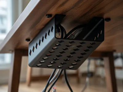 Under Desk Cable Management Clip