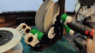 3D Printed Filament Rewinder
