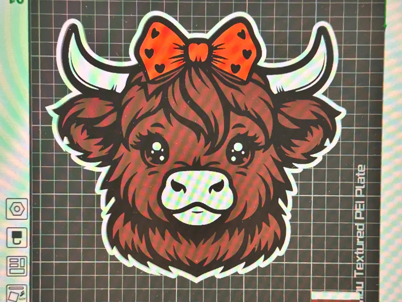 Highland Cow storage case