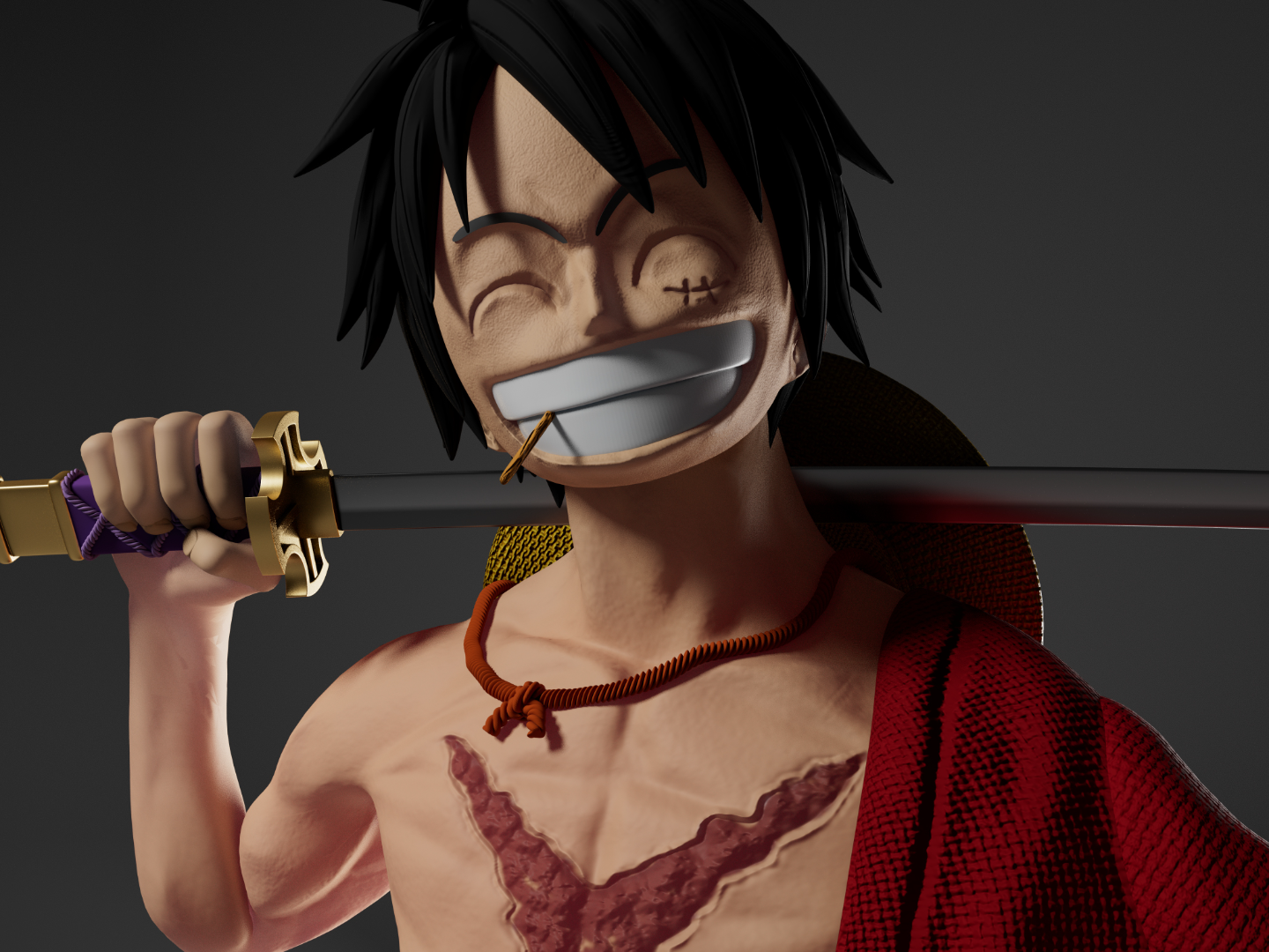 WANO_Luffy 1/6 Scale Custom Highly Detailled
