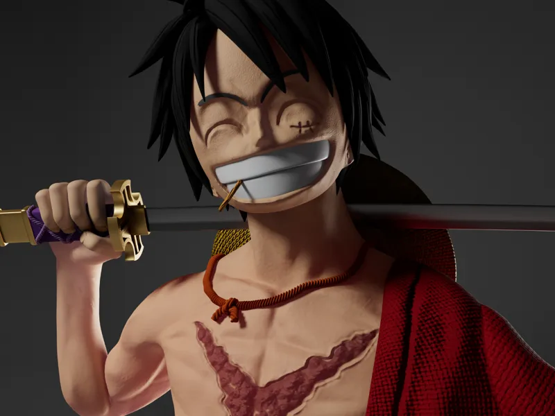 WANO_Luffy 1/6 Scale Custom Highly Detailled