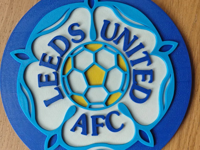 Leeds United Yorkshire Rose 3D