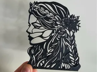 Wall Art Norwegian flower girl