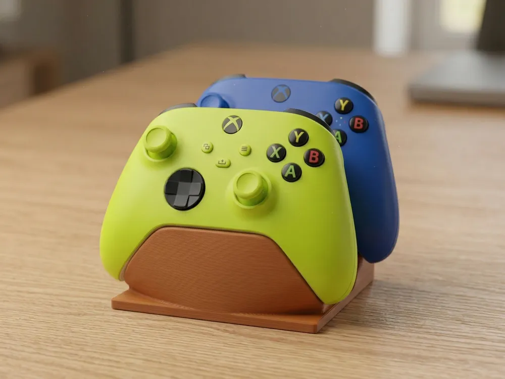 Dual Xbox Controller Stand - Free 3D Print Model - MakerWorld