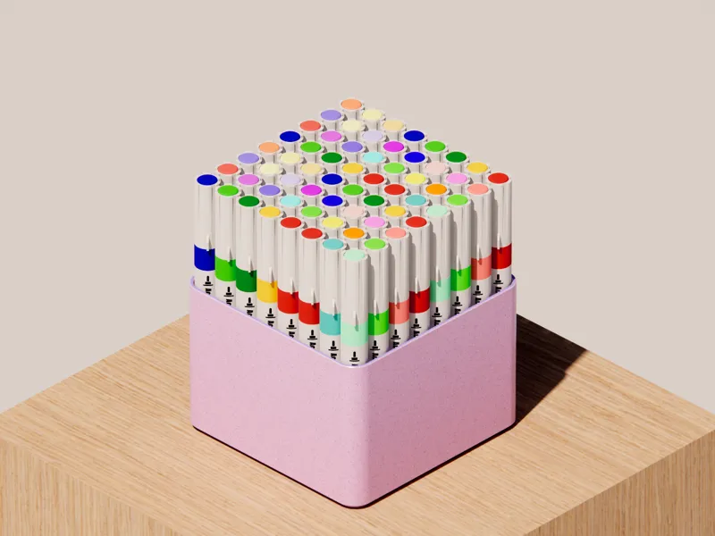 Marker organizer - 64 divisions