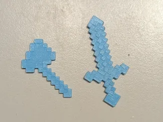 Minecraft mini Tools (more & Keychains)