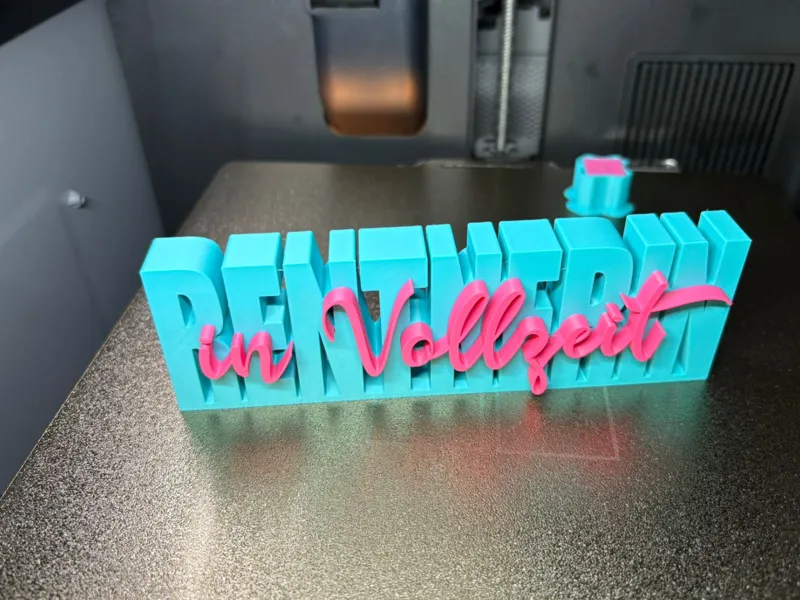 Spruchschild Rentnerin in Vollzeit