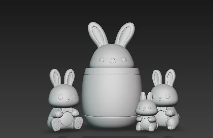 Rabbit Family - Free 3D Print Model - MakerWorld