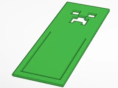Minecraft creeper bookmark