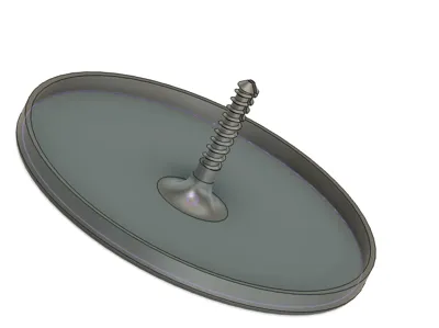 Cover with central screw for junction box