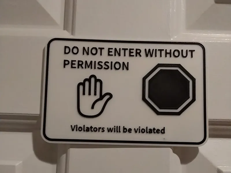 Do not disturb sign