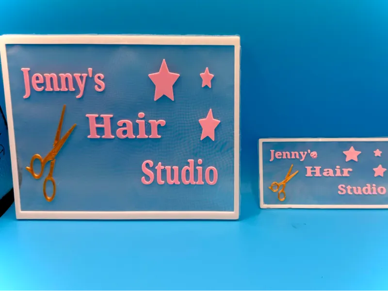 Custom business card or door sign