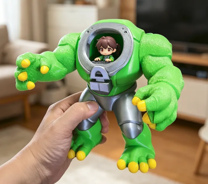 18cm Hulk Exoskeleton Armor / Figure Storage / (Fully separated parts ...