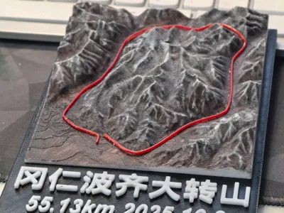 Mount Kailash Kora Hiking Trail Model, White Film Hand-Painted Version