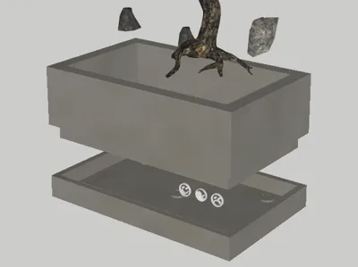 contemporary bonsai pot