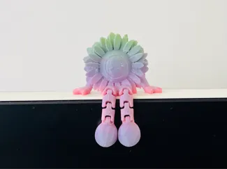 Q版笑脸向日葵桌面助手 手办 摆件 玩具 可活动关节
