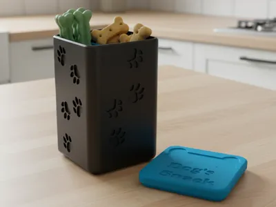Dog snack container