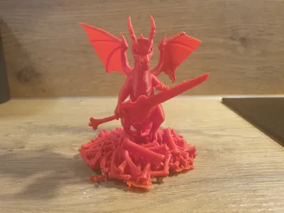 dragon with sword