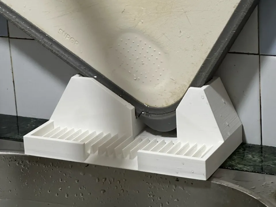 Kitchen Cutting Board and Knife Drain Rack 2.0 - Free 3D Print Model ...