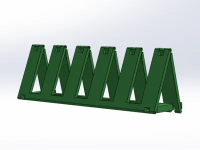 Foldable gunpla/plastic model runner holder