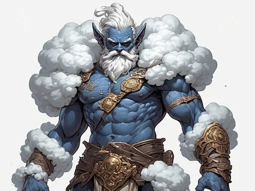 Genie Guy, with MUSCLES