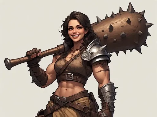 Spiked Club Hero Lady Fighter