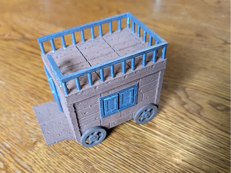 Merchant Wagon 28mm scale TTRPG