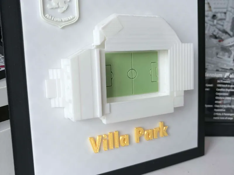Aston Villa Park 3D Stadium Wall Art /Desk Display