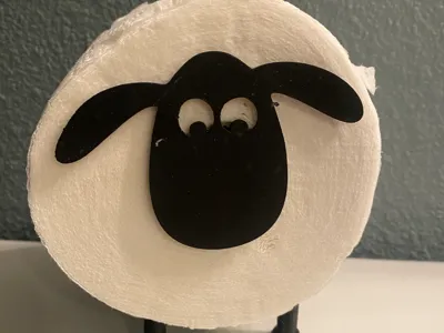 snap together sheep toilet paper holder