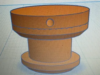 Croc Charm (Jibbitz) Base with 1.25mm Hole