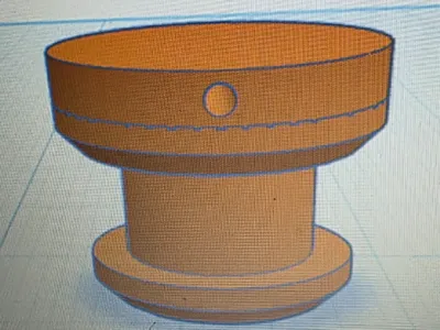 Croc Charm (Jibbitz) Base with 1.25mm Hole