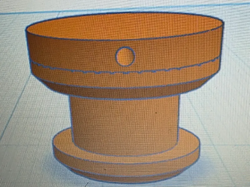 Croc Charm (Jibbitz) Base with 1.25mm Hole
