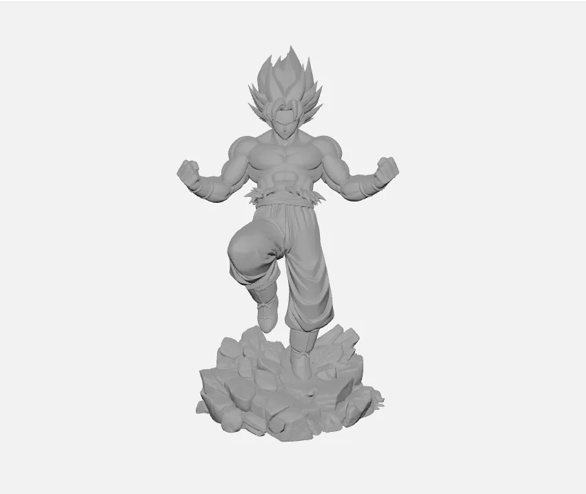 Goku Model Reference Super Saiyan Goku Inspired Figure |Detailed Model - Free 3D Print Model ...