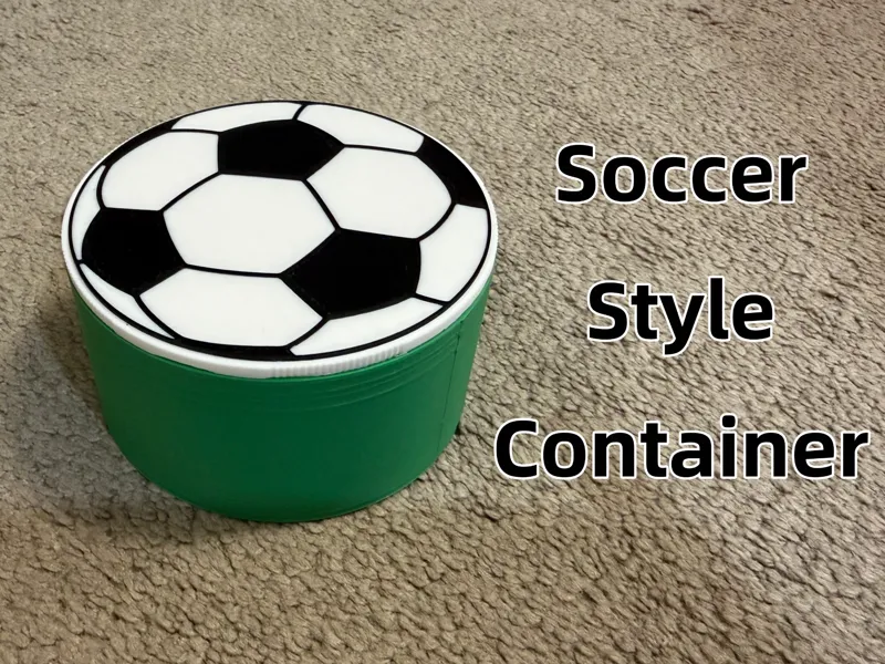 Round Soccer Ball Container