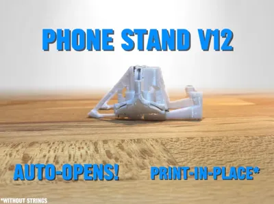 Phone stand v12 (print-in-place)