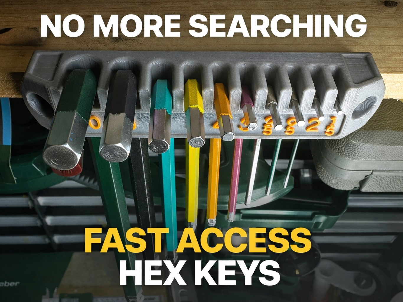 Hex Key Holder – Vertical Rack for Fast Access