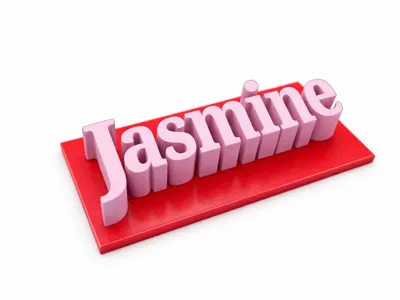 Jasmine name plate 