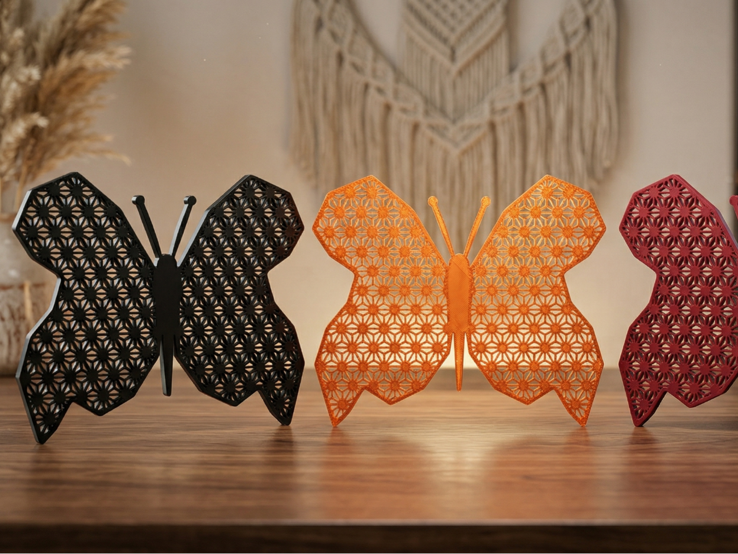 Geometric Sacred Geometry Butterfly Decor