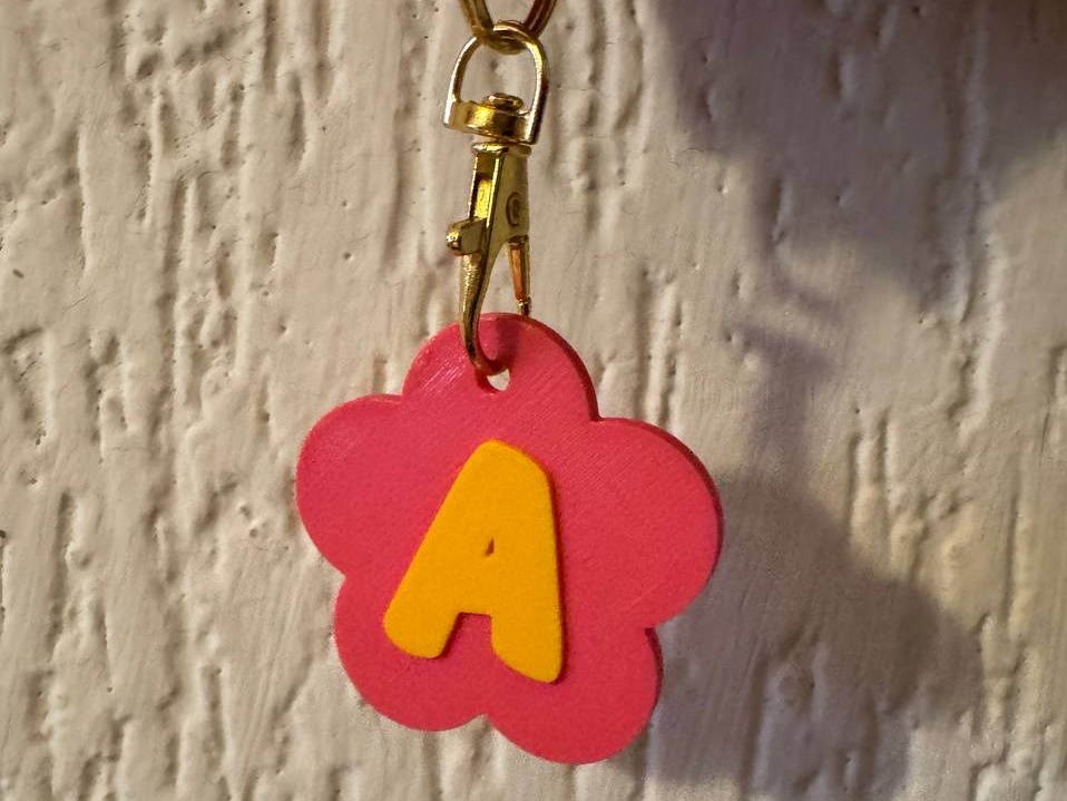 Lettern Name Keyring