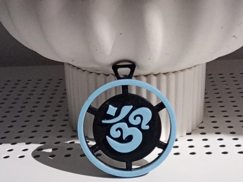 porte-clés symbole mantra hindou om ou aum 