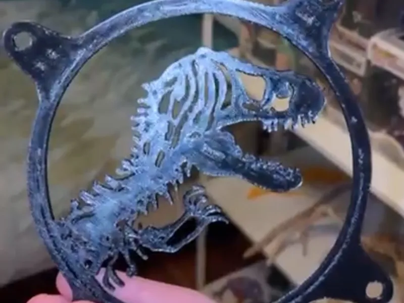 Jurassic park logo pc fan cover/grill 